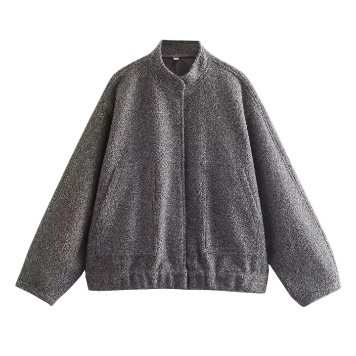 Dame Oversize overgangsjakke i materiale af høj kvalitet med moderne detaljer Stilla