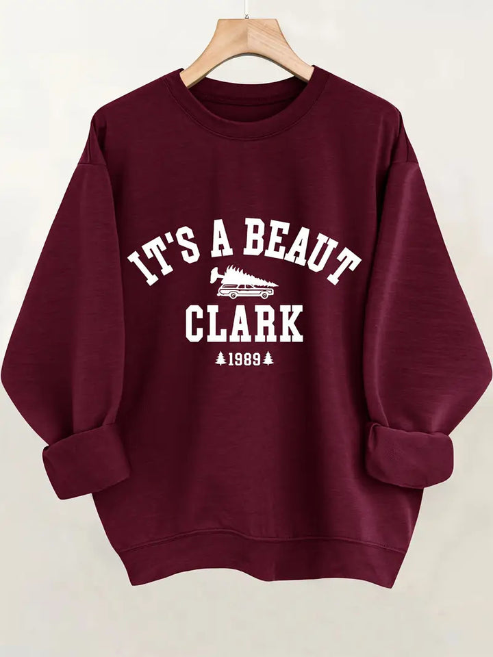 Kvinders sweatshirt med casual tekst og komfortabel pasform Stilla
