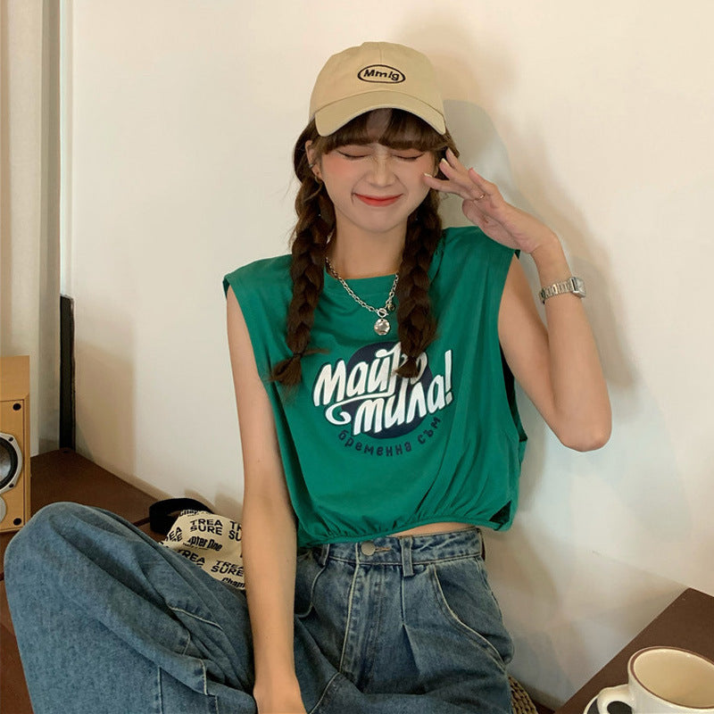 Femme Relaxed Fit Statement Grafik Tank Top Stilla