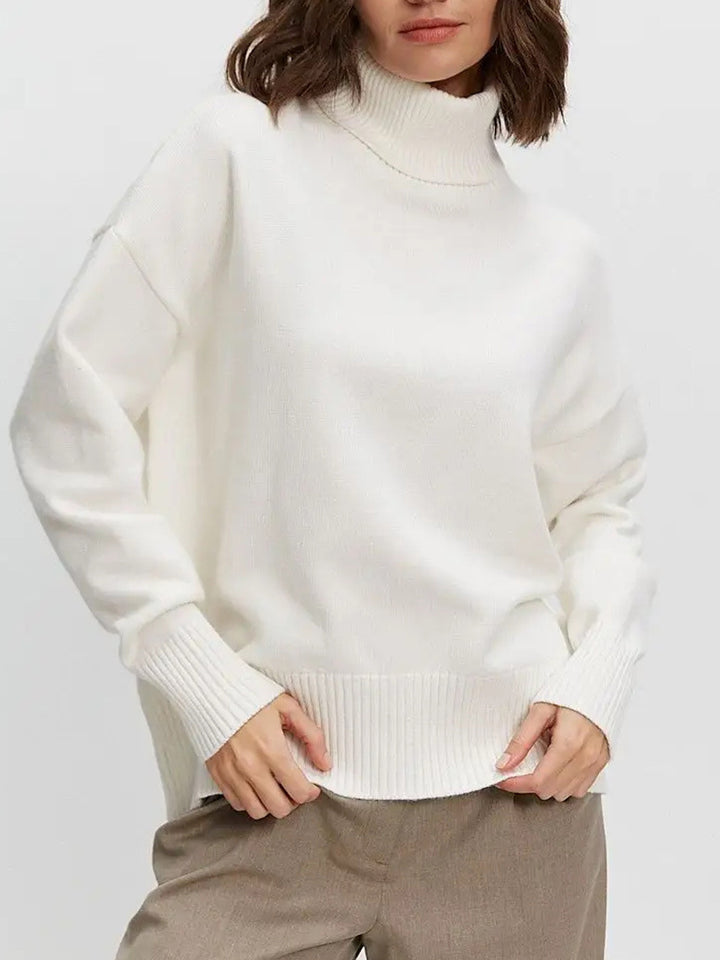 Kvinders hyggelige turtleneck sweater med oversized pasform Stilla