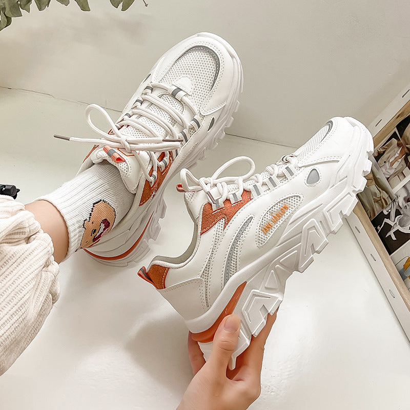 Dame sneakers med åndbart netdesign og støddæmpende sål Stilla