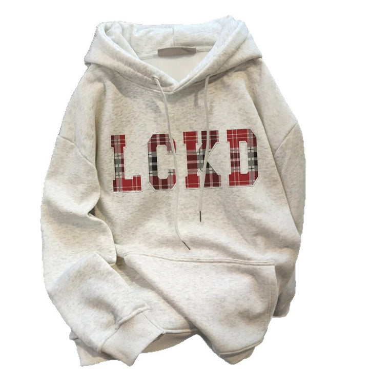 Kvindernes hætteh sweatshirt med trendy påskrift Stilla