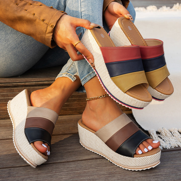 Dame plateau sandaler med ergonomisk fodseng-teknologi Stilla
