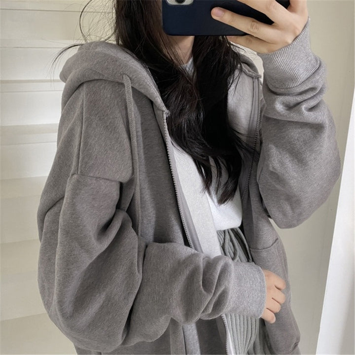 Femme Oversized Zip-Up Hoodie Stilla