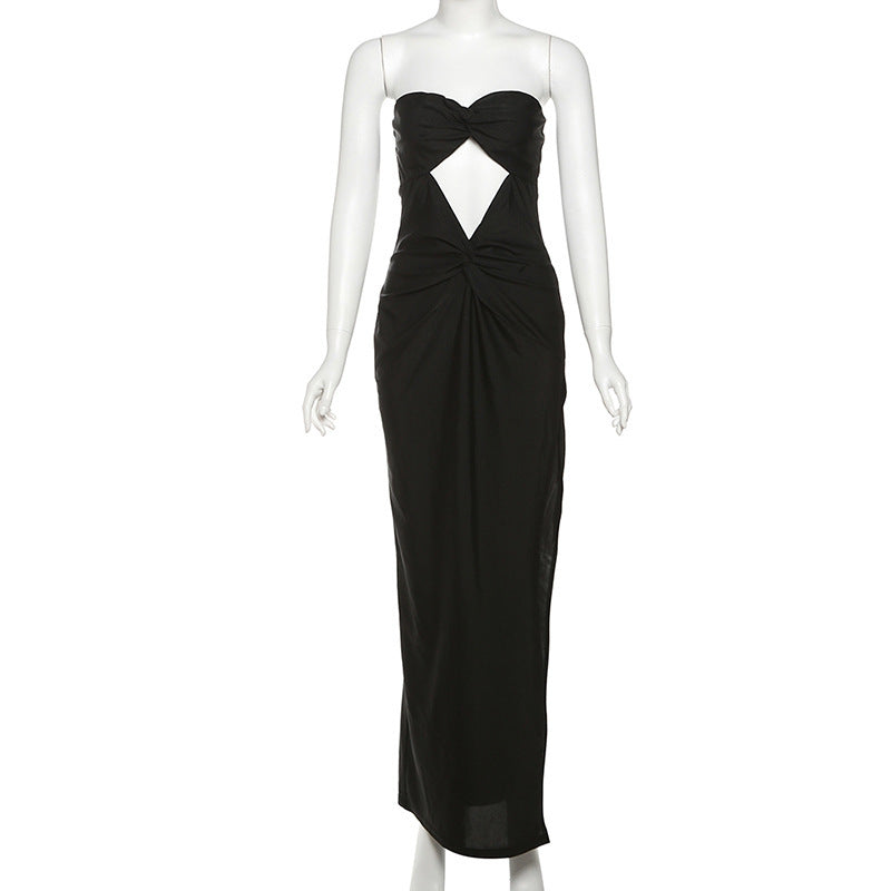 Dame Elegant Maxikjole med raffineret cut-out-design Stilla