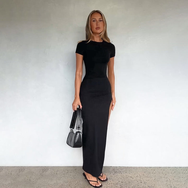 Damer Høj-split Bodycon Maxi Kjole Stilla