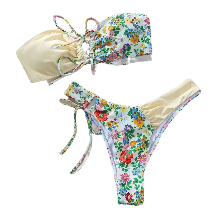 Dame Glad Blomsterprint Bikini Skovae
