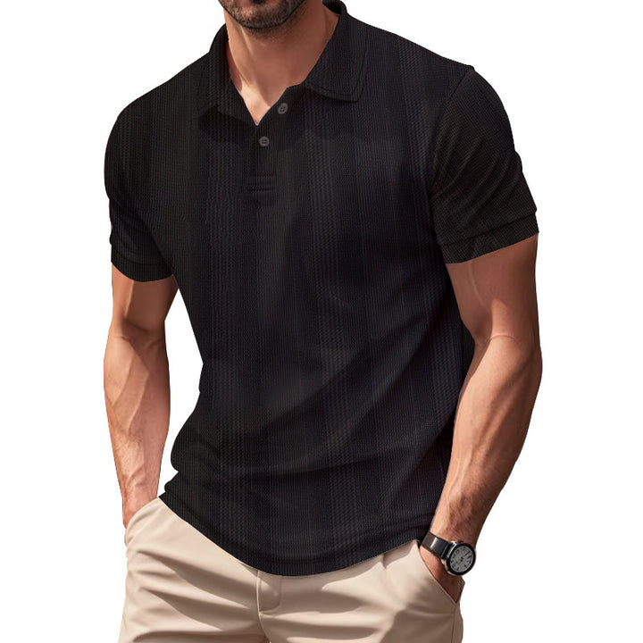 Herrer polo shirt med struktureret design og moderne pasform Stilla