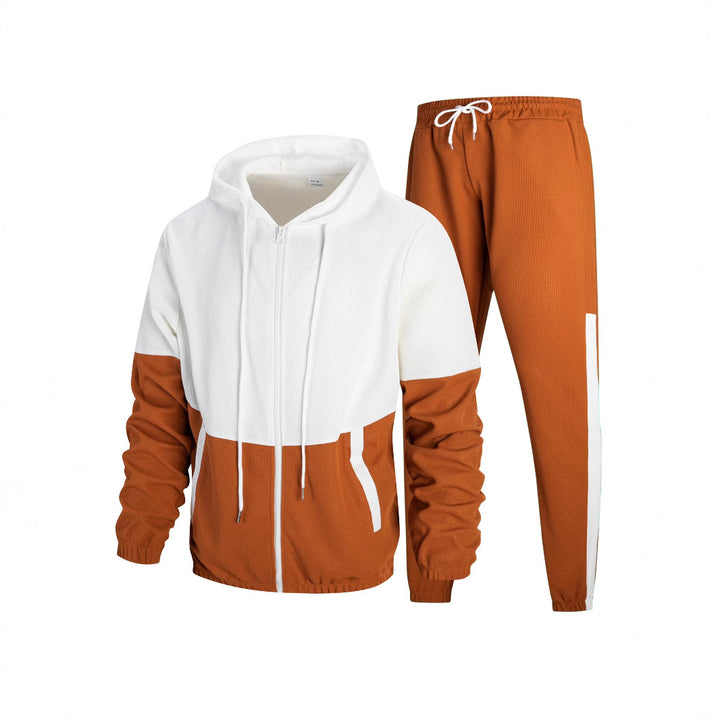 Herrer sporty outdoor sæt med åndbare materialer og stilfuldt farveblokdesign Stilla