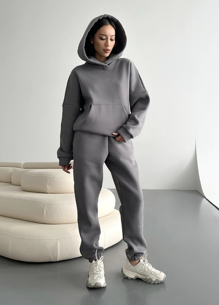Dame Comfort-Wellness-Hoodie-Sæt Stilla