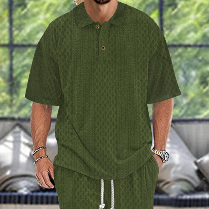 Herren polo shirt med struktureret design Stilla
