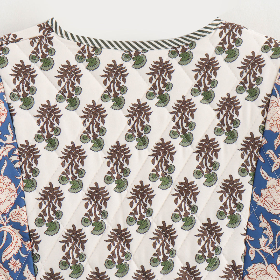 Femme quilted blomsterprint-jakke Stilla 1750152433
