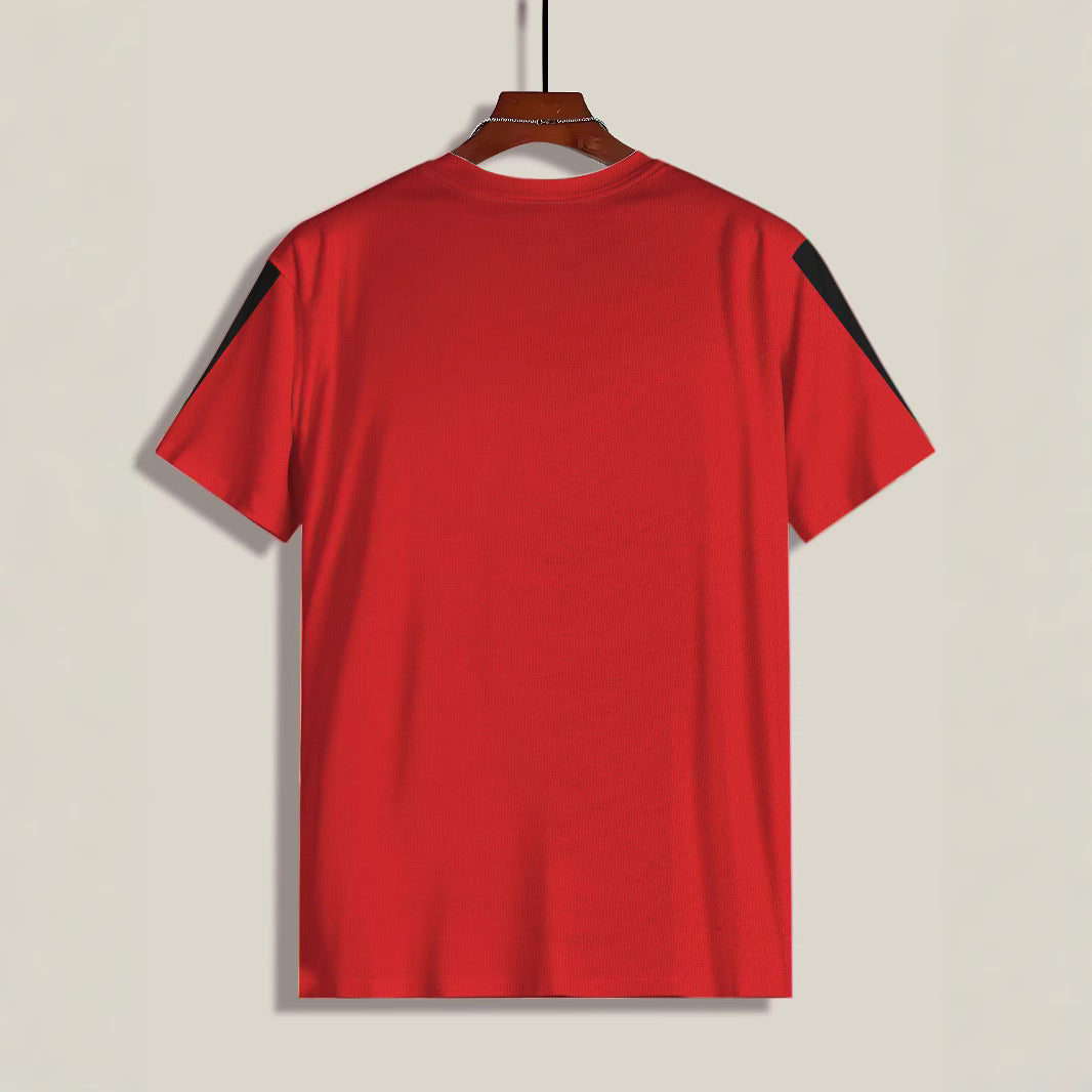 Herre sport T-shirt med innovativt skulderdesign og åndbare egenskaber Stilla