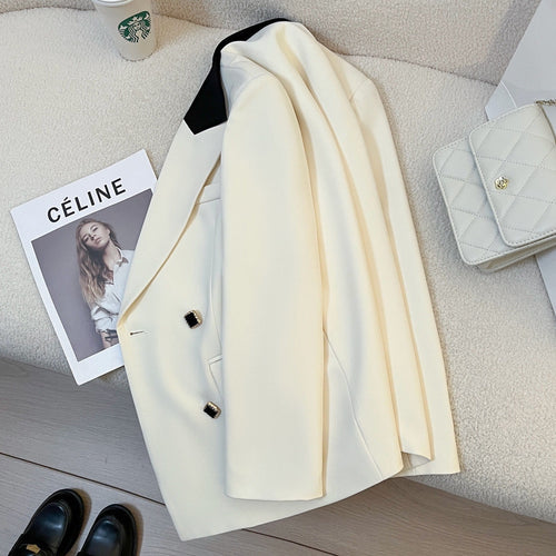 Kvinders elegante og moderne dobbeltradet blazer Stilla