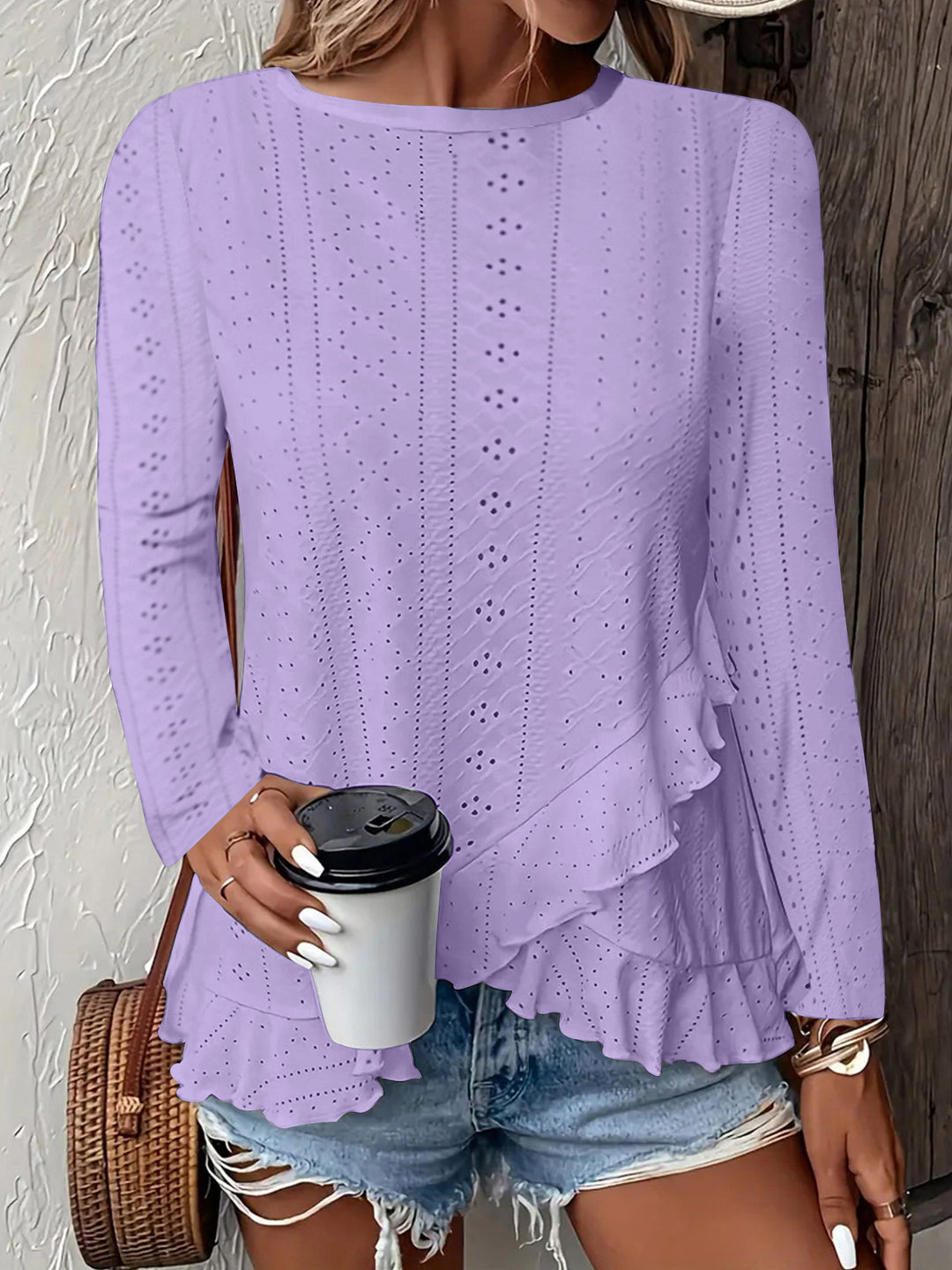 Dame elegant flæse shirt Stilla