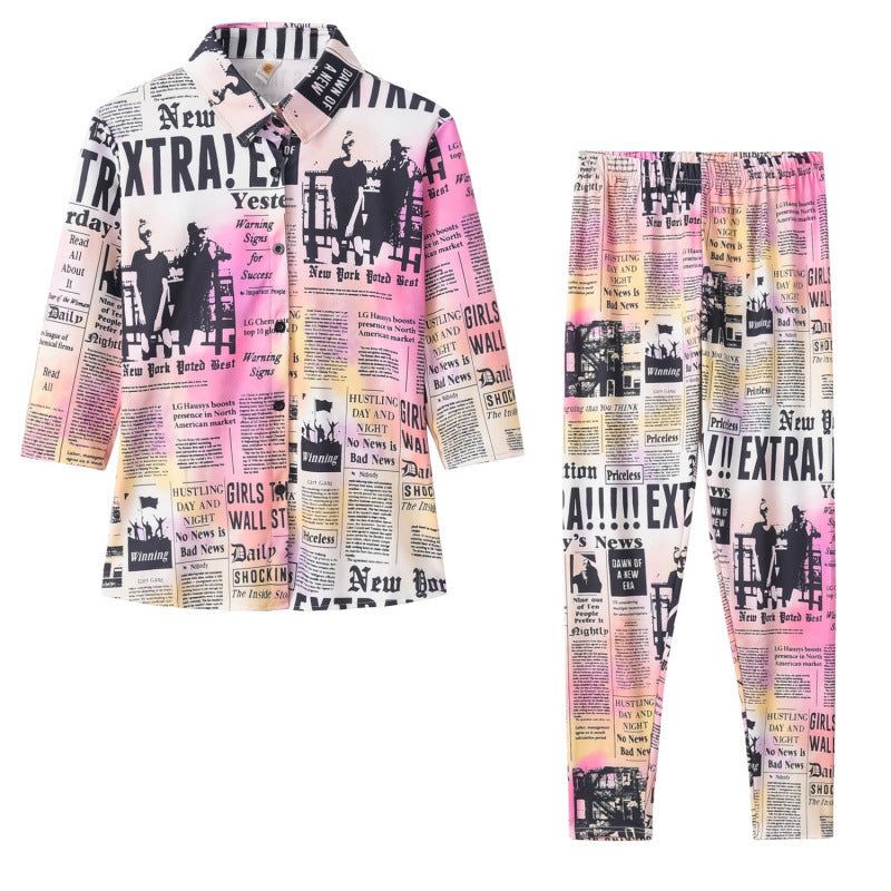 Femme Avistryk Pyjamas Sæt Stilla