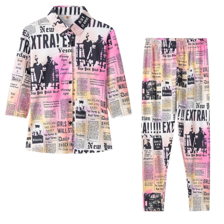 Femme Avistryk Pyjamas Sæt Stilla
