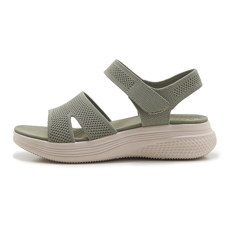 Dame Komfort-sandaler med åndbart netmateriale og dæmpende sål Stilla
