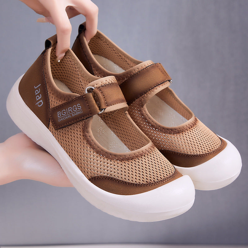 Femme Justerbare Åndbare Mesh Slipper Sko Stilla