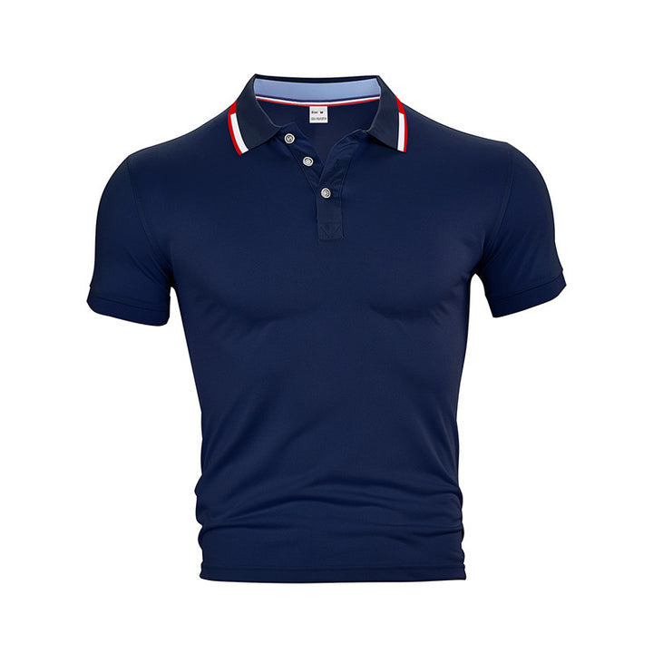 Herrer sporty polo shirt med åndbar teknologi og moderne accenter Stilla