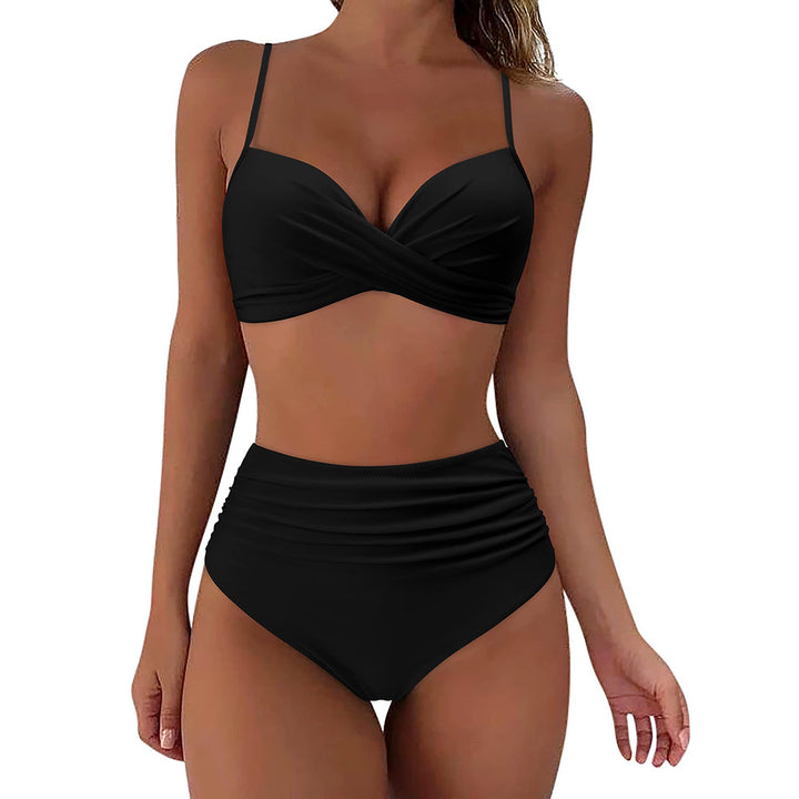 Dame High-Waist Tierprint-Bikini-Sæt Stilla