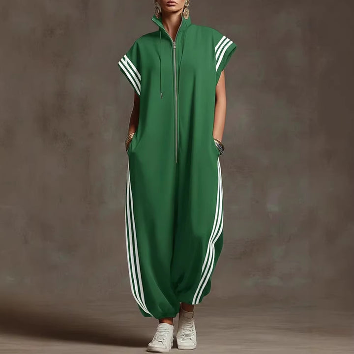 Dame Stylish Jumpsuit med moderne kontraster Skovae