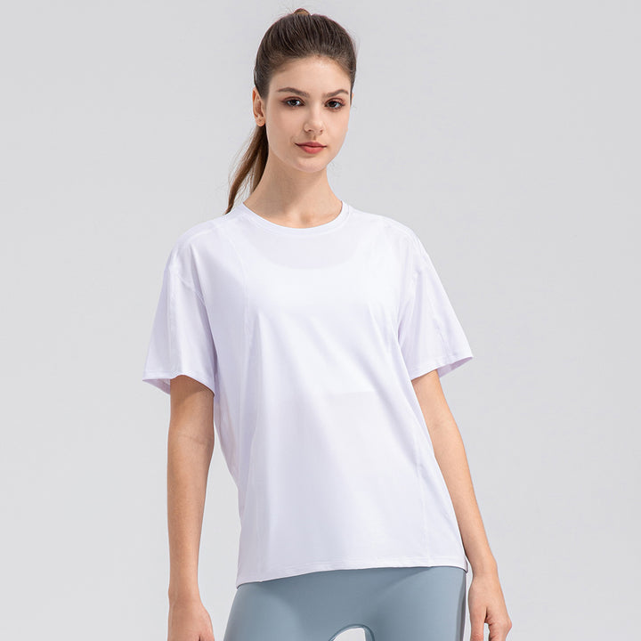 Dame Sporty funktionelt T-shirt med åndbar teknologi og løs pasform Stilla