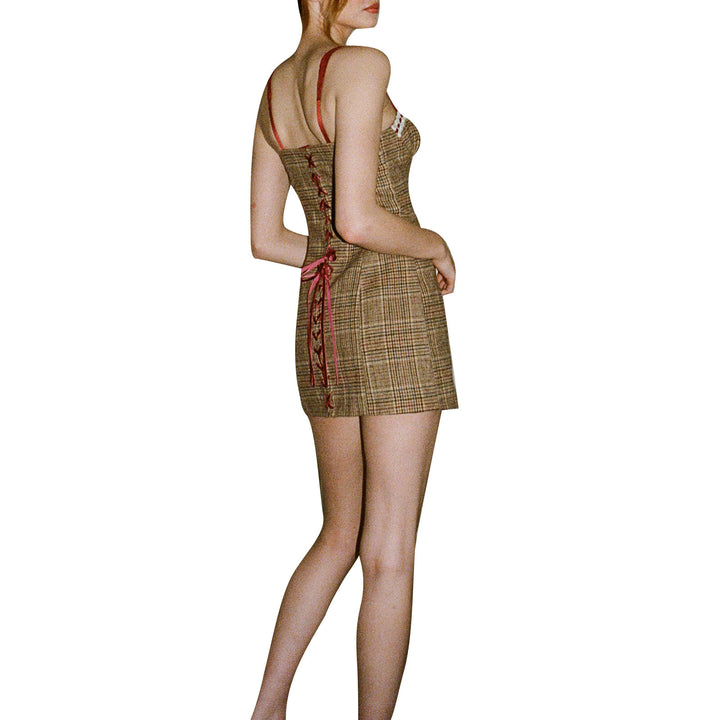Femme Ternet Mini Slip Kjole med justerbare Stropper Stilla