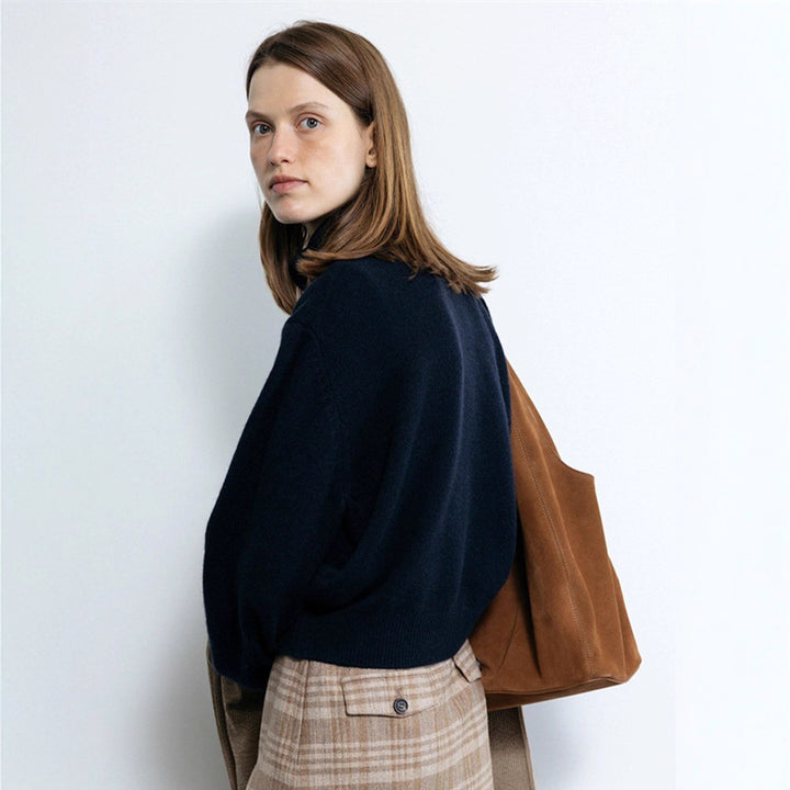 Kvinders hyggelige turtleneck sweater lavet af højkvalitets strikStilla