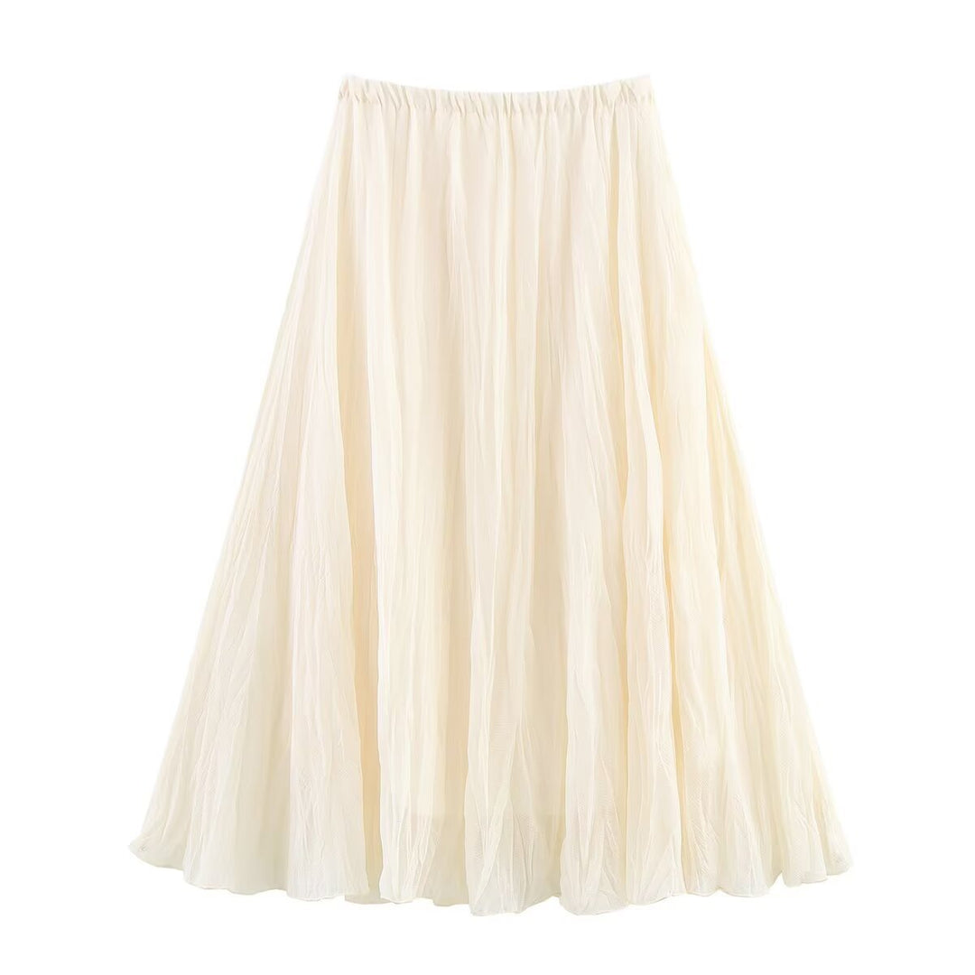 Femme Let Fald Maxi Nederdel Stilla