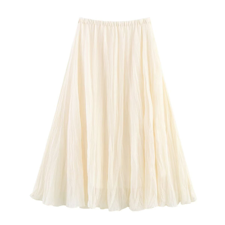 Femme Let Fald Maxi Nederdel Stilla