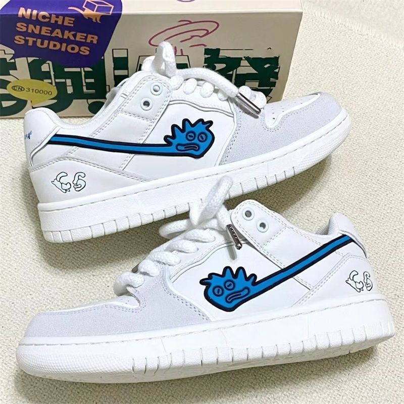 Dame Sporty Sneakers med stilfuldt cartoontryk og åndbart overfladestruktur Stilla