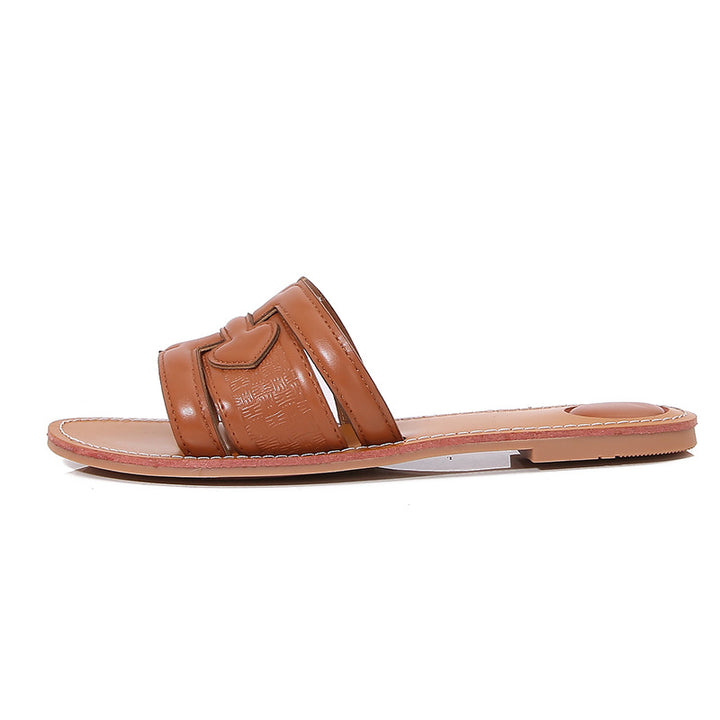 Dame Moderne Slidsandaler Design med flettede Remme Stilla