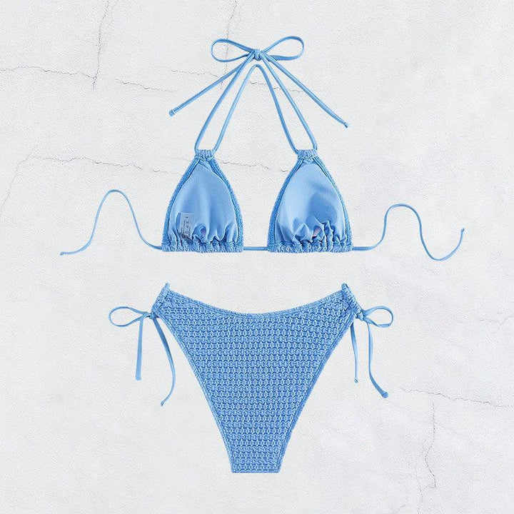 Dame Cropped Bikini med raffinerede bindebånd Skovae