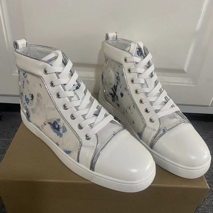 Femme High-Top Fashion Sneakers med kunstnerisk design Stilla