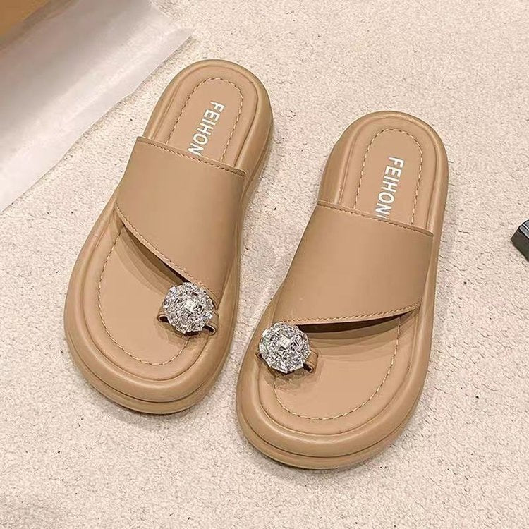 Dame sandaler med smart knude-design og glitrende smykkeunivers Stilla
