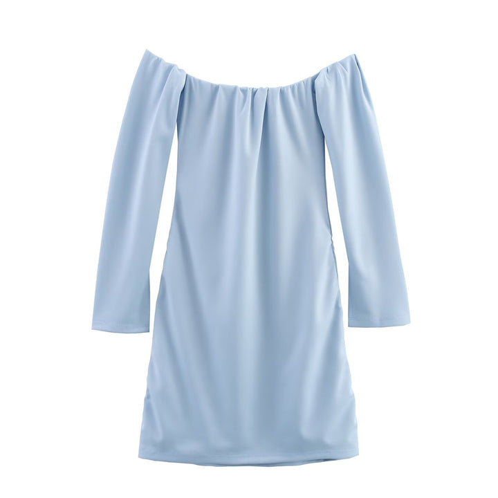 Dame elegant Off-Shoulder kjole med raffineret draperingsdesign Stilla