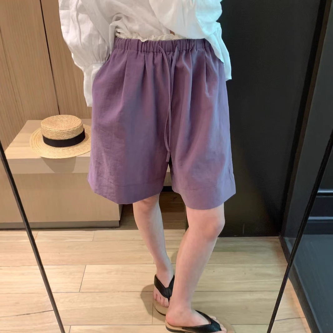 Femme Casual Relaxed Fit Linnen Shorts Stilla