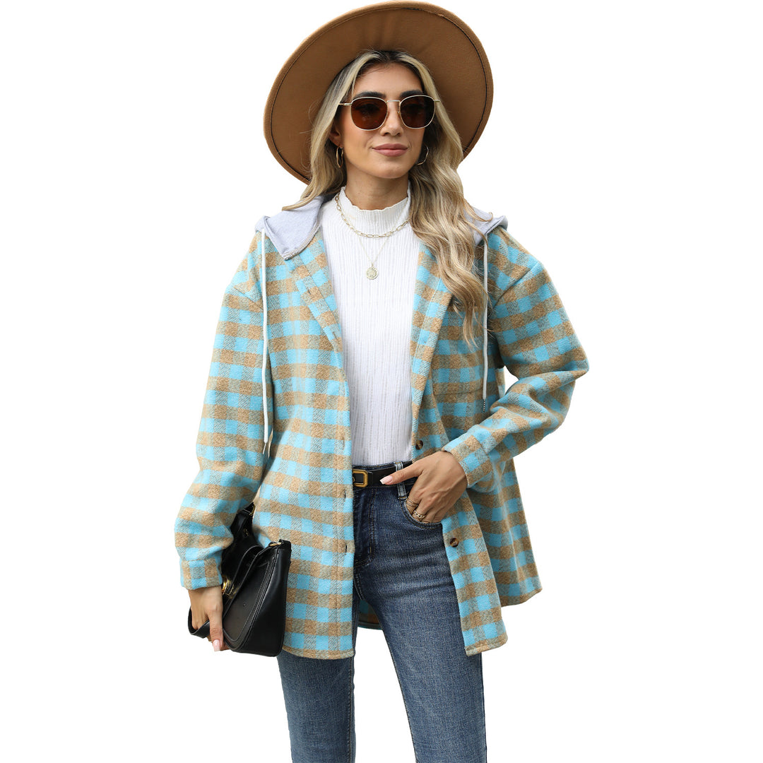 Dame Ternet Overshirt med Hætte Stilla