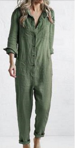 Dame afslappet jumpsuit med struktureret design Stilla