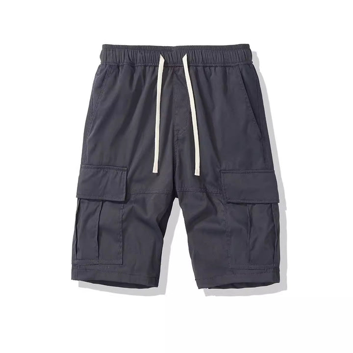 Herren Cargo-Shorts med elastisk talje og flere side lommer Stilla