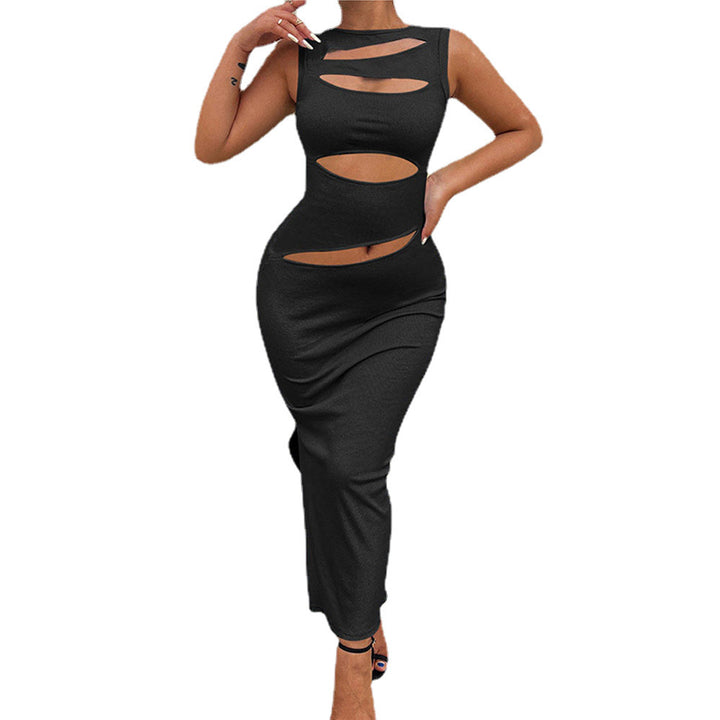 Dame Bodycon kjole med cut-out design og elegant slids Stilla