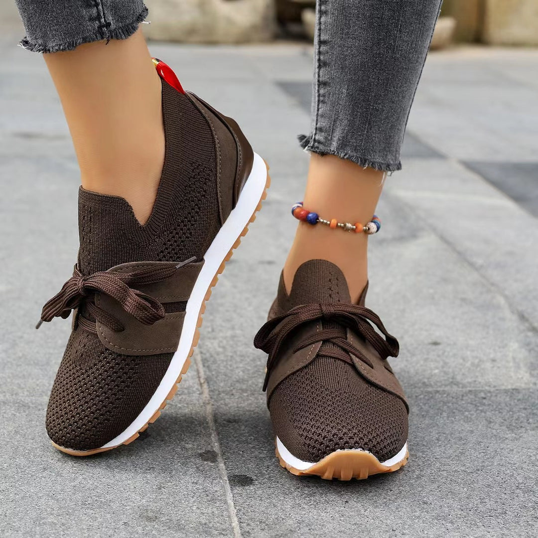 Damer let sneakers med åndbart overmateriale og elastiske bånd Stilla
