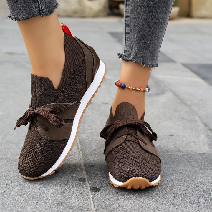 Damer let sneakers med åndbart overmateriale og elastiske bånd Stilla
