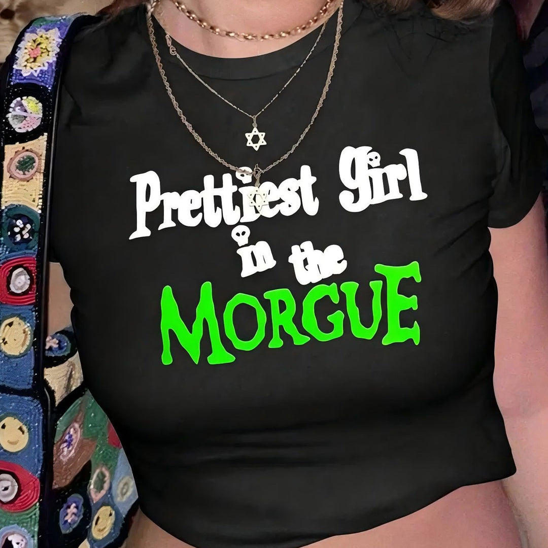 Dame Crop-T-Shirt med sjov fødselsdags-slogan og kropsnær pasform Skovae
