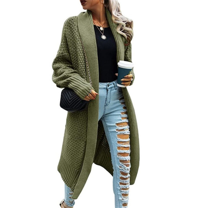 Kvindernes Chunky Strik Cardigan med Casual Fit og Elegant Stitch Struktur Stilla
