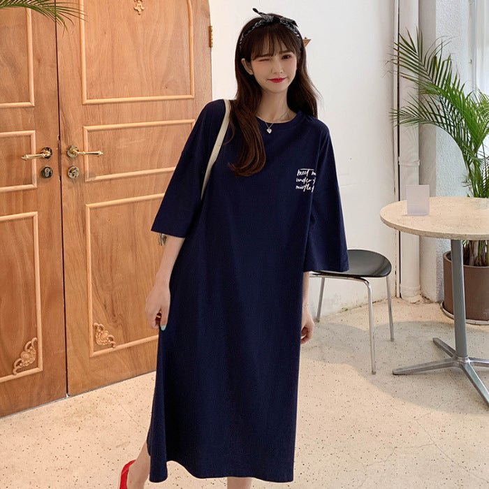 Femme Casual Oversized T-Shirt Kjole Stilla