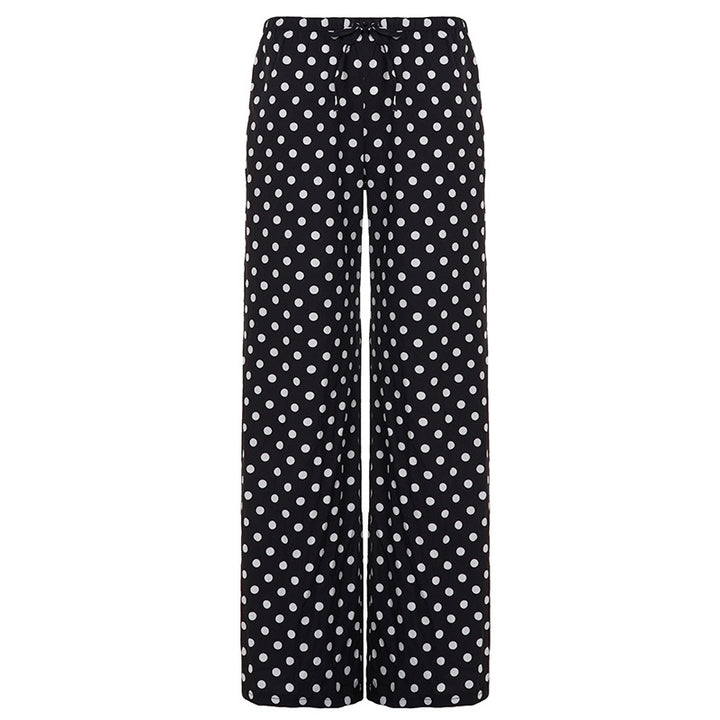 Dame Wide Pants in Polka Dot Design Skovae