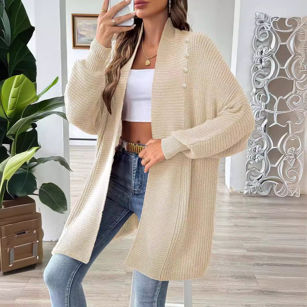 Femme Letvægts Åben Front Cardigan Stilla