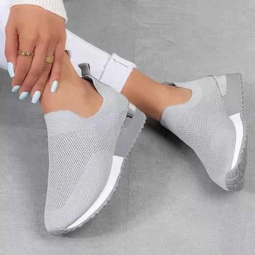 Dame Åndbare Slip-On Sportsko med fleksibel Sål Stilla